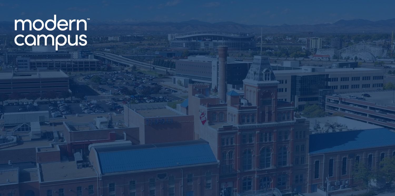 High-angle view of the MSU Denver campus