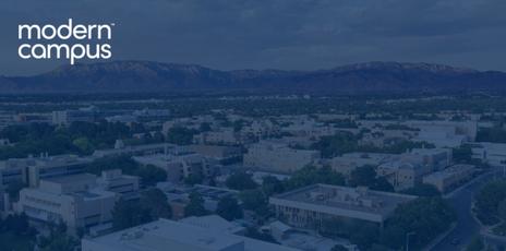 overhead shot of the entire University of New Mexico campus